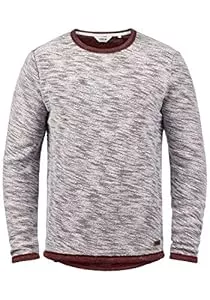 Solid Pullover & Strickmode Solid SDFlocks Herren Sweater Pullover Flocksweat Pulli mit Rundhals-Ausschnitt 100% Baumwolle Regular fit