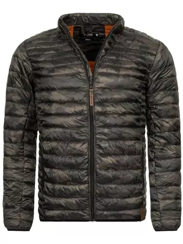 Indicode Jacken Indicode Herren Islington leichte Steppjacke in Daunenjacken-Optik | Übergangsjacke Regenjacke