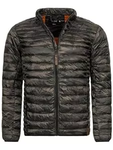 Indicode Jacken Indicode Herren Islington leichte Steppjacke in Daunenjacken-Optik | Übergangsjacke Regenjacke