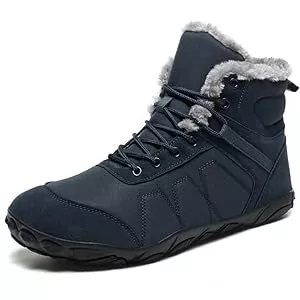 MIFAWA Stiefel Barfußschuhe Winterstiefel Herren Damen Schneestiefel Herren Damen Winterstiefel Herren Damen Warm Gefüttert Barfußstiefel für Herren Damen Wasserdicht Outdoor Anti-Rutsch Bequem Leicht 37-46EU