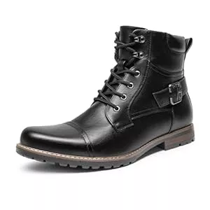 Bruno Marc Stiefel Bruno Marc Herren Motorrad Stiefel Schnürstiefel Boots Klassische Chukka Boots Biker Freizeitschuhe