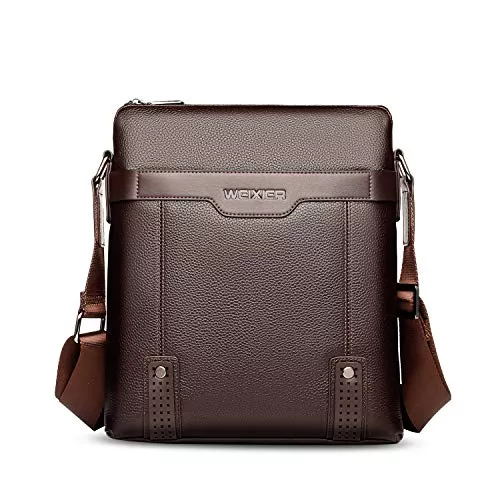 FANDARE Taschen & Rucksäcke FANDARE Umhängetasche/Laptoptasche Herren, PU Schultertasche Herren, Business Crossbody Reisetasche Büro Arbeitstasche passt iPad 9,7 Zoll Tablets, Wasserdicht Messenger Tasche