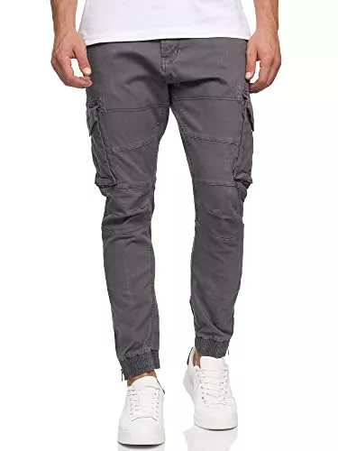 Indicode Jeans Indicode Herren Alex Cargohose aus Baumwolle mit 6 Taschen | Lange Regular Fit Cargo Hose Baumwollhose Freizeithose Wanderhose Trekkinghose Men Pants Outdoorhose für Männer