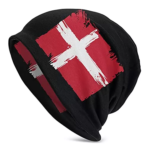 DJNGN Hüte & Mützen Flagge von Dänemark Dünne Strickmützen Herren Damen Hüte Unisex Hedging Caps