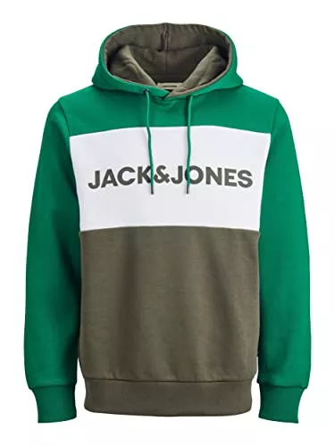 JACK & JONES Kapuzenpullover JACK & JONES Herren JJELOGO Blocking Sweat Hood NOOS 12172344