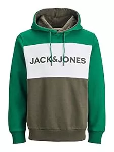 JACK & JONES Kapuzenpullover JACK & JONES Herren JJELOGO Blocking Sweat Hood NOOS 12172344