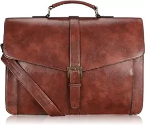 ESTARER Taschen & Rucksäcke ESTARER Aktentasche Herren PU Leder Arbeitstasche Groß 15.6 Zoll Laptop Umhängetasche für Arbeit, Büro, Business, Lehrertasche