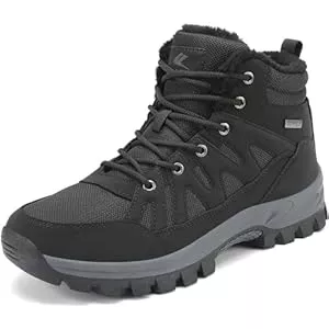 FLARUT Stiefel FLARUT Herren Winterstiefel Warm Gefüttert Wanderstiefel Schneestiefel Trekking Stiefel Schuhe Winterschuhe Wanderschuhe Schneeschuhe Outdoor