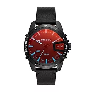 Diesel Uhren Diesel Caged Uhr für Herren, Quarzwerk mit Silikon-, Edelstahl- oder Lederarmband