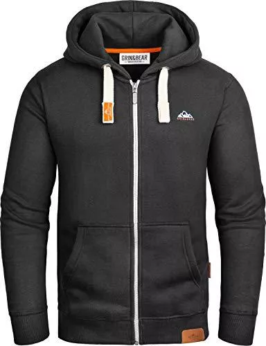 Grin&Bear Kapuzenpullover Grin&Bear Schwerer Herren Kapuzenpullover Kapuzenjacke Hoodie