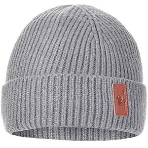 BISON DENIM Hüte & Mützen BISON DENIM Herren Strickmütze Beanie Mütze Warme Fleece Laufmütze Winddichte Wintermütze Unisex-Mütze