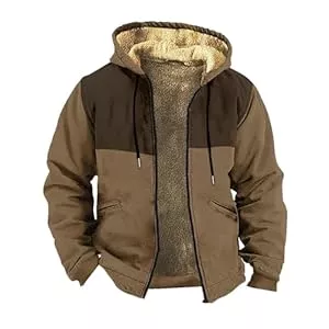 Generisch Jacken Generisch Warme leichte wattierte Herrenjacke aus Baumwolle leichte Mantel warme wattierte Jacke für Wandern Reisen Camping Baumwolljacke Jacke Herren Übergangsjacke Mit Kapuze