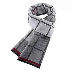 Ueither Schals & Tücher Ueither Herren Weich Warm Herbst und Winter Schal Komfortabel Eleganter Tartan Schals