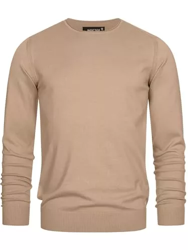 Indicode Pullover & Strickmode Indicode Herren Gamal Strickpullover aus 80% Baumwolle | Pullover O-Neck Pulli Männer