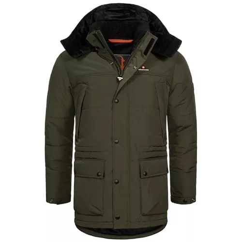 Höhenhorn Mäntel Höhenhorn Mangard Herren Winter Jacke Steppjacke Gefüttert Winterjacke Parker Parka