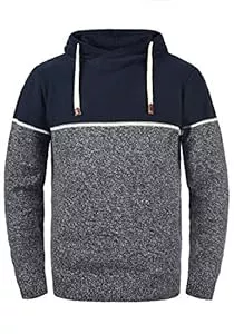 Indicode Kapuzenpullover Indicode IDLynde Herren Strickpullover Feinstrick Pullover mit Kapuze