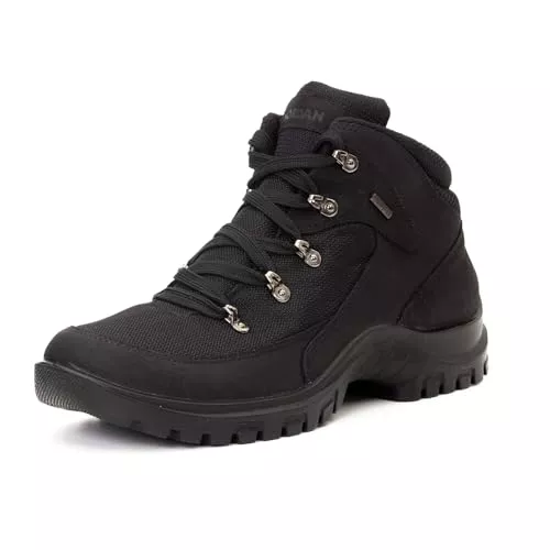 Nordan Sneaker & Sportschuhe Nordan Original Sneaker Herren. Bequeme warm gefütterte Trainers mit Membran. Herren Schuhe aus Leder und Textil. Stilvolle Boots Herren. wasserdichte Herren Stiefel.
