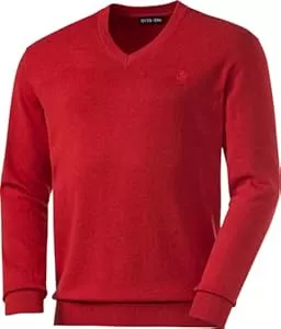 Otto Kern Pullover & Strickmode Otto Kern Pullover Herren mit V-Ausschnitt, Strickpullover aus 100% Baumwolle, Bequemes Sweatshirt in Regular-Fit Passform, Gr. M – 3XL