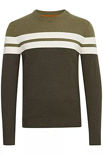 b BLEND Pullover & Strickmode Blend BHNarius Herren Strickpullover Feinstrick Pullover mit Rundhalsausschnitt aus 100% Baumwolle