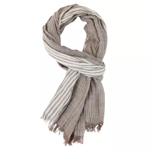 YONKOUNY Schals & Tücher YONKOUNY Schal Herren Weiche Schal aus Baumwolle Herbst Winter Mode Lang Halstuch Herrenschal