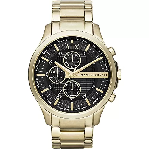 Armani Exchange Uhren Armani Exchange Herren-Chronographuhr, Edelstahl mit 46 mm Gehäusegröße