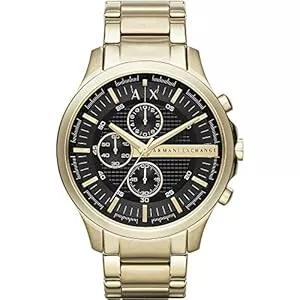 Armani Exchange Uhren Armani Exchange Herren-Chronographuhr, Edelstahl mit 46 mm Gehäusegröße