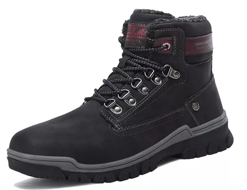 ARRIGO BELLO Stiefel ARRIGO BELLO Winterstiefel Herren Winterschuhe Gefüttert Rutschfeste Warm Stiefel Gemütlich Trekking Wanderschuhe Boots 41-46EU