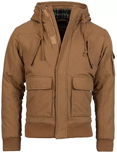 Young & Rich Jacken Young & Rich Gefütterte Herren Winterjacke der Marke Jacke Parka Bomberjacke Vintage in verschiedenen Farben