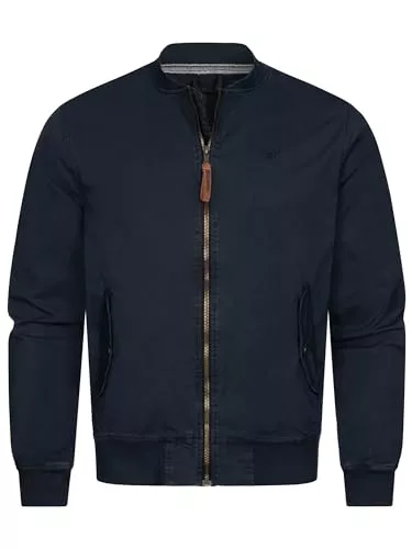 Indicode Jacken Indicode Herren INOrnel Bomber-Jacke mit Stehkragen & Reißverschluss | Übergangsjacke für Männer