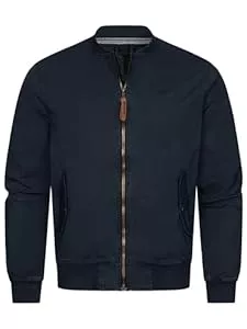 Indicode Jacken Indicode Herren INOrnel Bomber-Jacke mit Stehkragen & Reißverschluss | Übergangsjacke für Männer