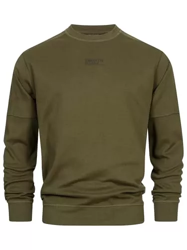 Indicode Pullover & Strickmode Indicode Herren INCliver Sweatshirt mit RIPP-Bündchen | Herren-Pullover Sweater für Männer