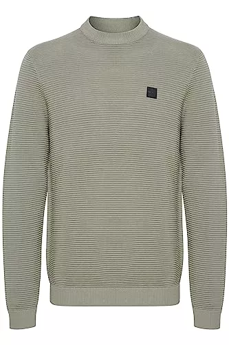 !Solid Pullover & Strickmode !Solid SDValencia Pullover Herren Strickpullover Feinstrick Pullover mit Rundhalsausschnitt und Struktur Strick