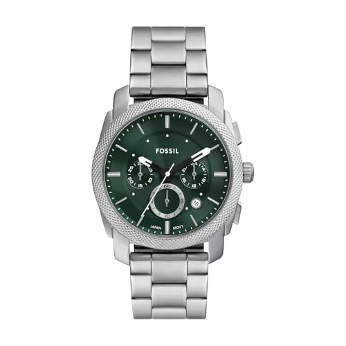Fossil Uhren Fossil Machine Uhr für Herren, Chronographenwerk mit Edelstahl- oder Lederarmband