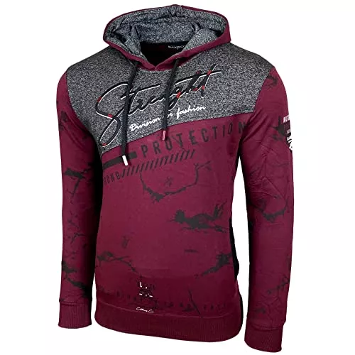 Baxboy Kapuzenpullover Baxboy Herren Pullover Hoodie Sweatjacke Longsleeve Sweatshirt Jacke Langarm Kapuzenpullover Hoody Sweater 2628