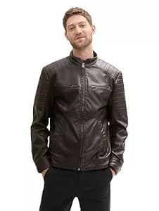 TOM TAILOR Jacken TOM TAILOR Herren Fake-Lederjacke im Biker-Style