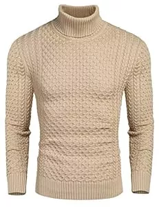 COOFANDY Pullover & Strickmode COOFANDY Pullover für Herren Rollkragenpullover Strickpullover Rollkragen Longsleeve Sweater Winterpullover Männer Pullover Warm Oberteile