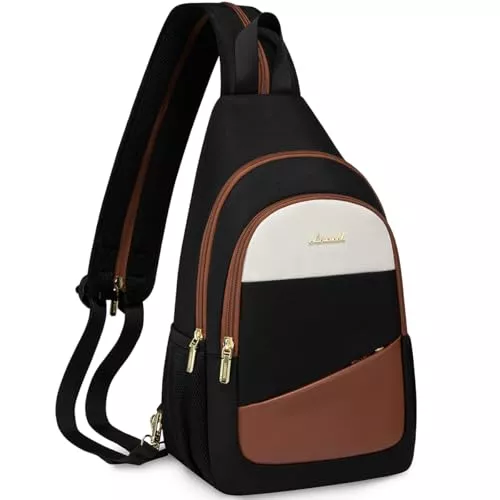 LOVEVOOK Taschen & Rucksäcke LOVEVOOK Brusttasche Damen, Klein Sling Bag Rucksack, Anti Diebstahl Schultertasche Umhängetasche, Crossbody Bag Schulter Rucksäcke Herren Für Reise Uni Wander