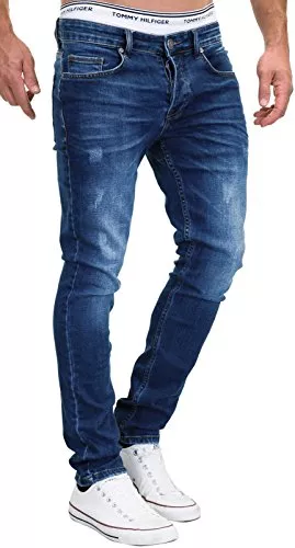 MERISH Jeans MERISH Jeans Herren Slim Fit Stretch Jeanshose Designer Hose Denim 9148-2100