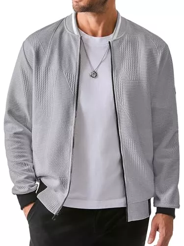 JMIERR Jacken JMIERR Herrenjacke Herren Jacke Leichte Dünne mit Ärmeltasche Blouson Herbstjacke Herren Jacke Übergangsjacke Stehkragen Freizeit mit Tasche S-3XL