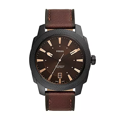 Fossil Uhren Fossil Watch for Men Machine Three-Hand Date, Stainless Steel Watch