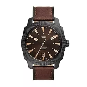 Fossil Uhren Fossil Watch for Men Machine Three-Hand Date, Stainless Steel Watch