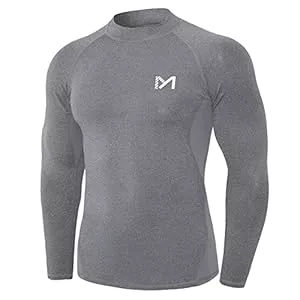 MEETYOO Langarmshirts MEETYOO Kompressionsshirt Herren, Funktionsshirt Langarm Fitnessshirt Männer Atmungsaktiv Sportshirt Laufshirt für Laufen Sport Turnhalle