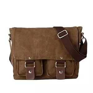 Neuleben Taschen & Rucksäcke Neuleben Kameratasche Schultertasche mit abnehmbarem Kamerafach Vintage klein Umhängetasche Canvas für Damen/Herren