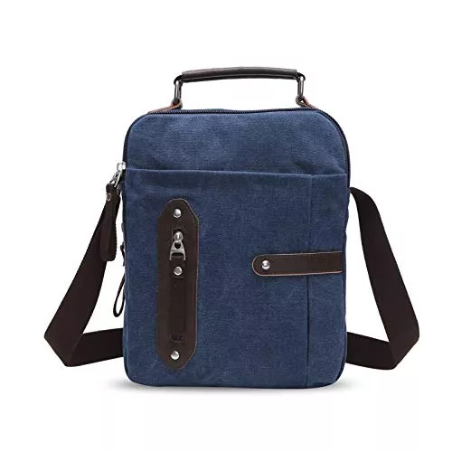 FANDARE Taschen & Rucksäcke FANDARE Vintage Umhängetasche Herrentasche Segeltuch Schultertasche Lehrertasche Damen Crossbody Messenger Bag Aktentasche für Schule Freizeit Reise Business