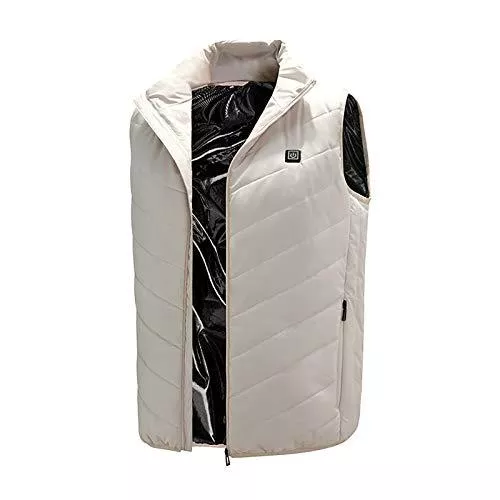 4444 Westen Beheizte Weste, USB Wiederaufladbar Heizweste Warm Heated Vest für Damen Herren, Aktualisiert Beheizbare Weste Elektrische Beheizte Jacke für Motorrad Jagd Outdoor Camping Skifahren Wandern