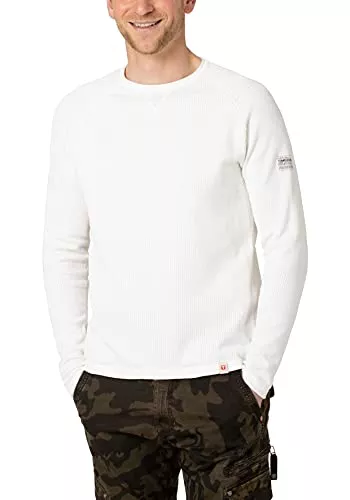 Timezone Pullover & Strickmode Timezone Herren Spiral Knit Crewneck Pullover