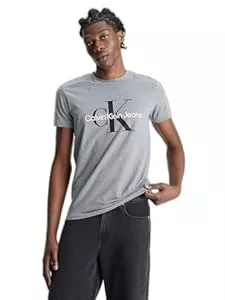 Calvin Klein Jeans T-Shirts Calvin Klein Herren T-Shirt Kurzarm Core Monologo Slim Fit