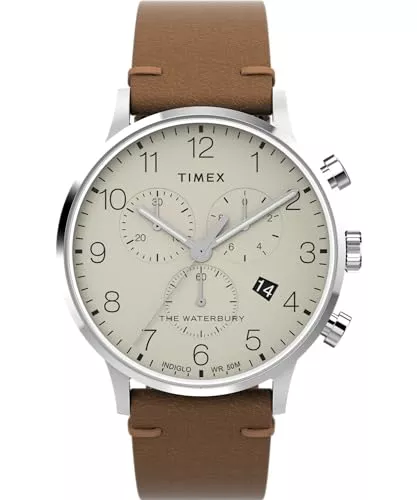 Timex Uhren Timex Waterbury Herren-Armbanduhr, klassisch, 40 mm