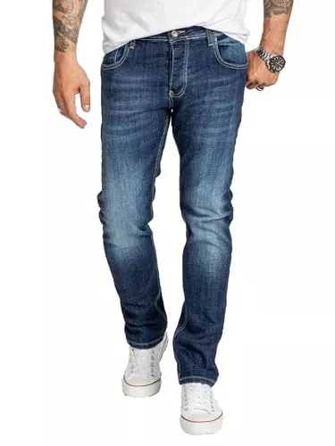 Rock Creek Jeans Rock Creek Herren Designer Jeans Denim Blau Hose Herrenjeans RC-2098 W29-W44