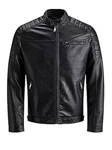 JACK & JONES Jacken JACK & JONES Essentials Rocky Leather Jacket